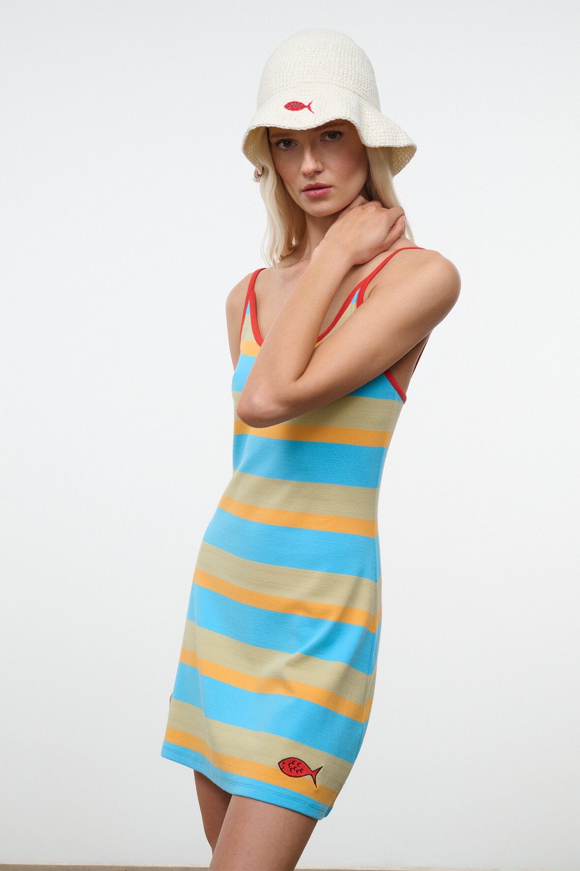 STAUD | Vespa Dress Sole Stripe