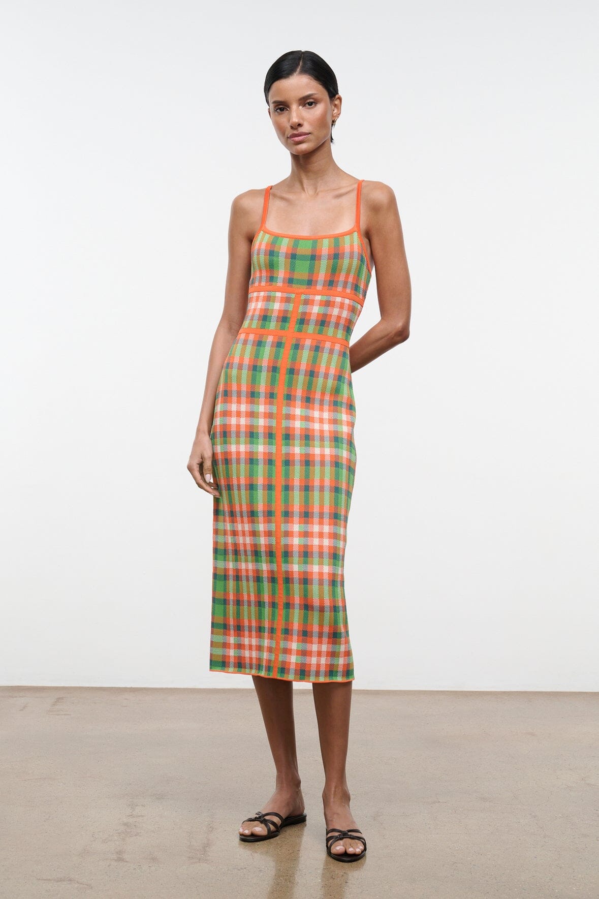 STAUD | Lyra Dress Villa Plaid