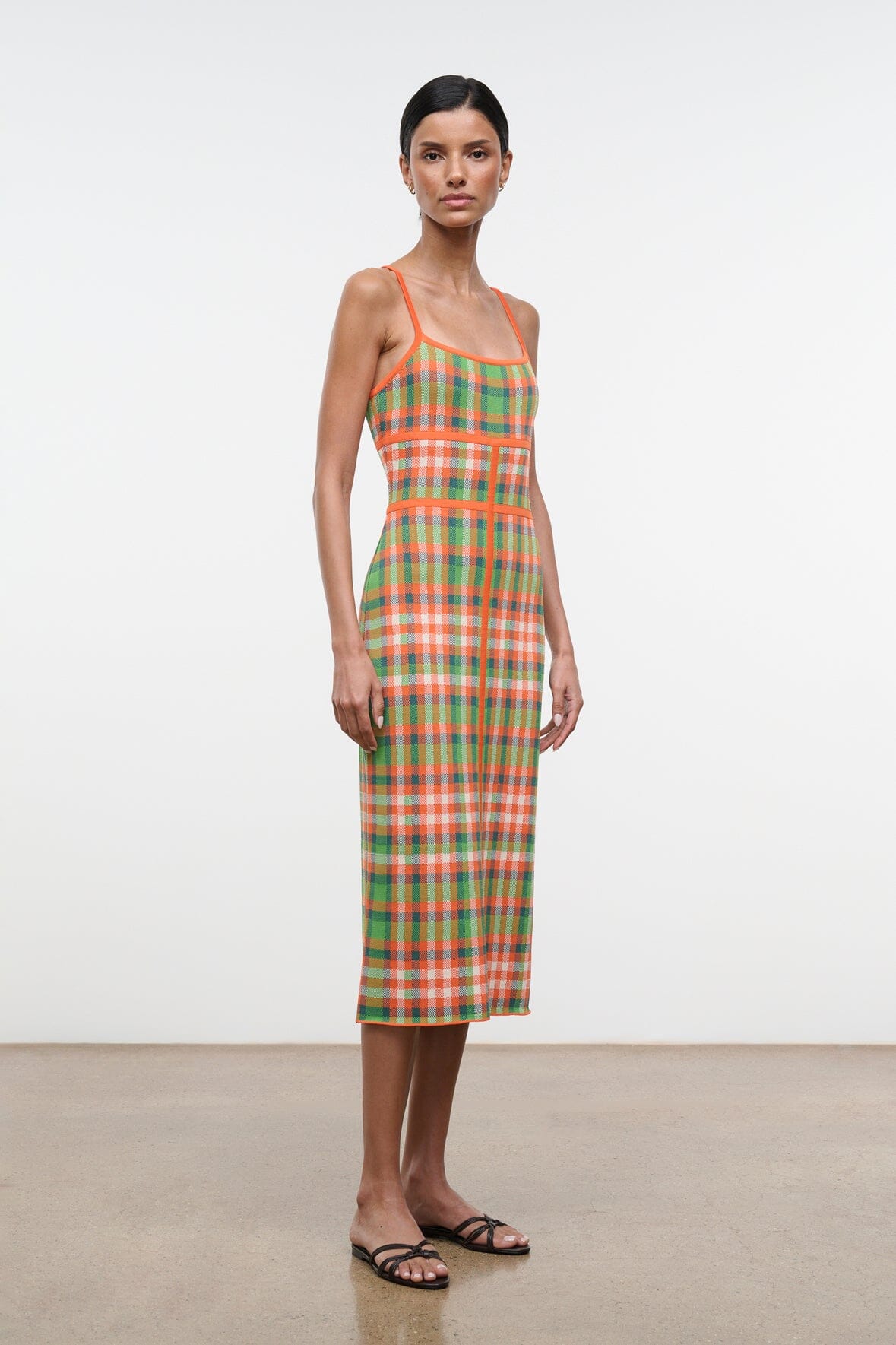 STAUD | Lyra Dress Villa Plaid