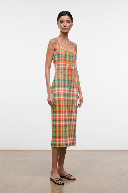 STAUD | Lyra Dress Villa Plaid