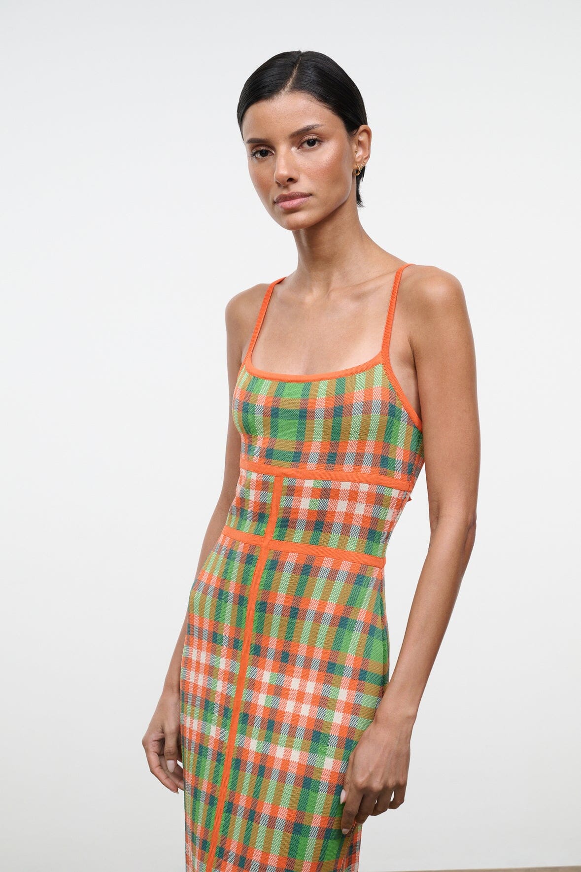 STAUD | Lyra Dress Villa Plaid