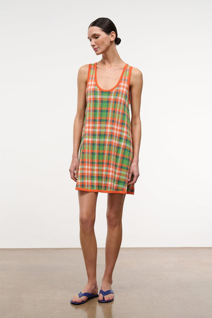 STAUD | Piazza Dress Villa Plaid