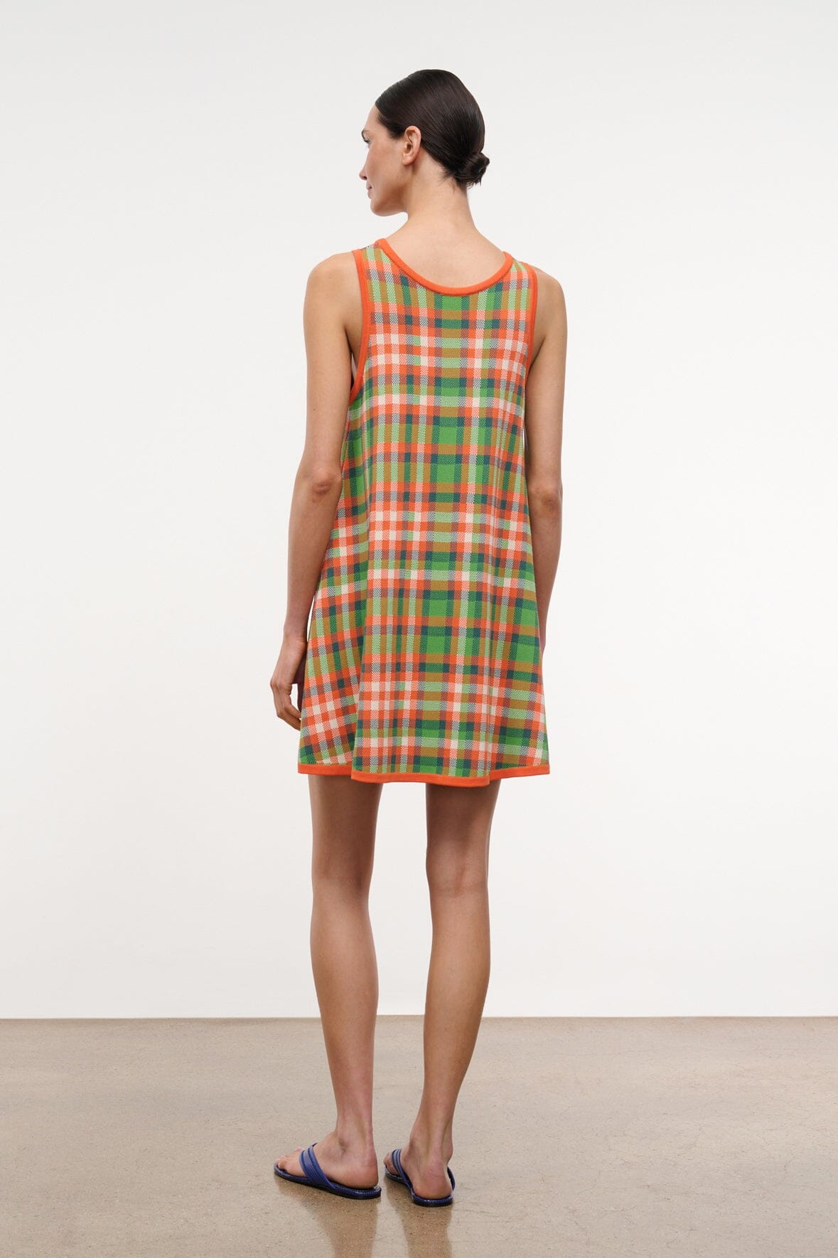 STAUD | Piazza Dress Villa Plaid