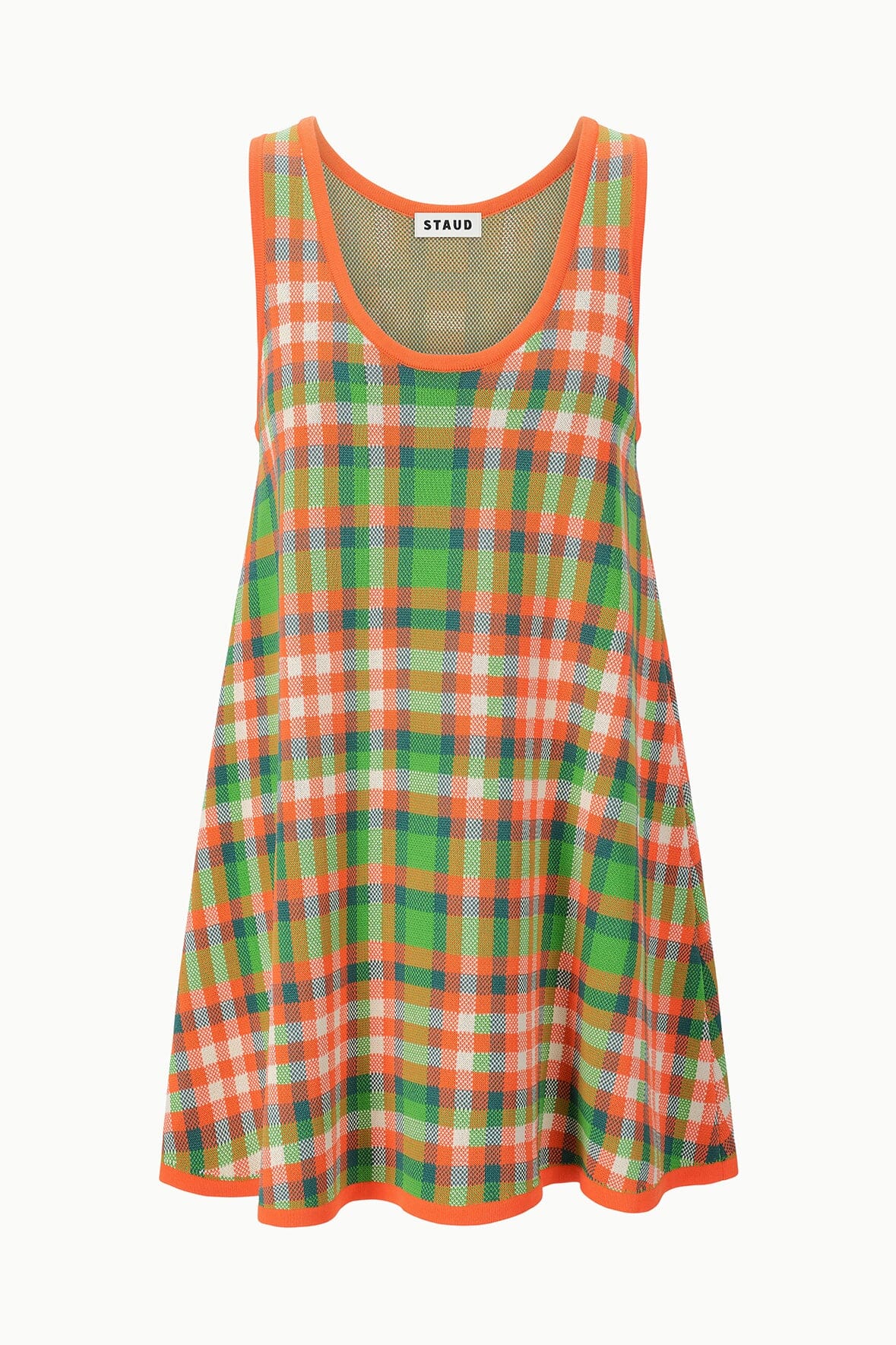 STAUD | Piazza Dress Villa Plaid