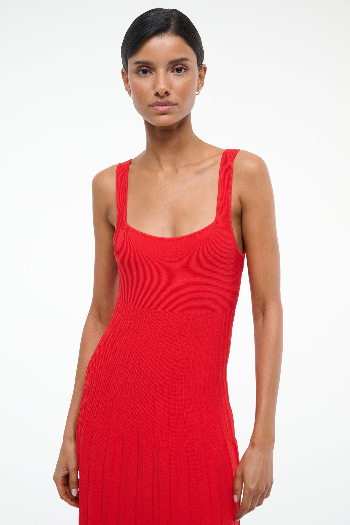 STAUD | Ellison Dress Red Rose