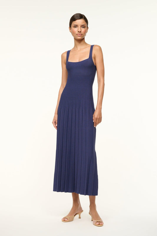 STAUD | Ellison Dress Navy