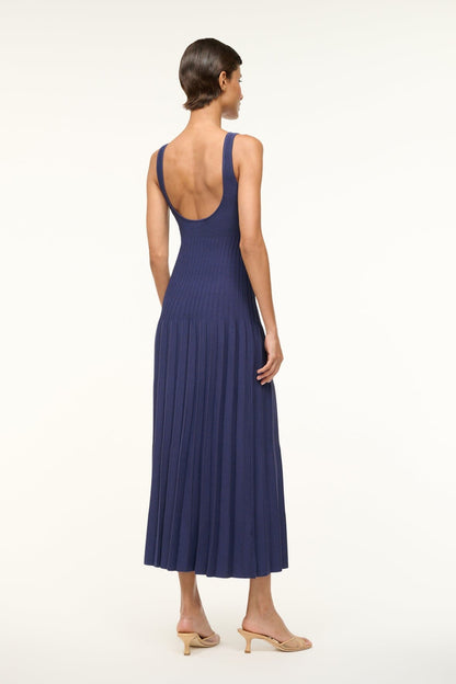 STAUD | Ellison Dress Navy