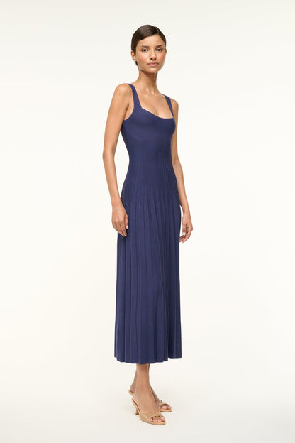 STAUD | Ellison Dress Navy