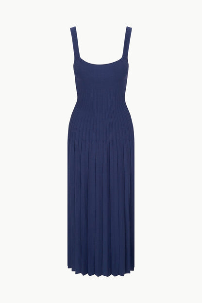 STAUD | Ellison Dress Navy