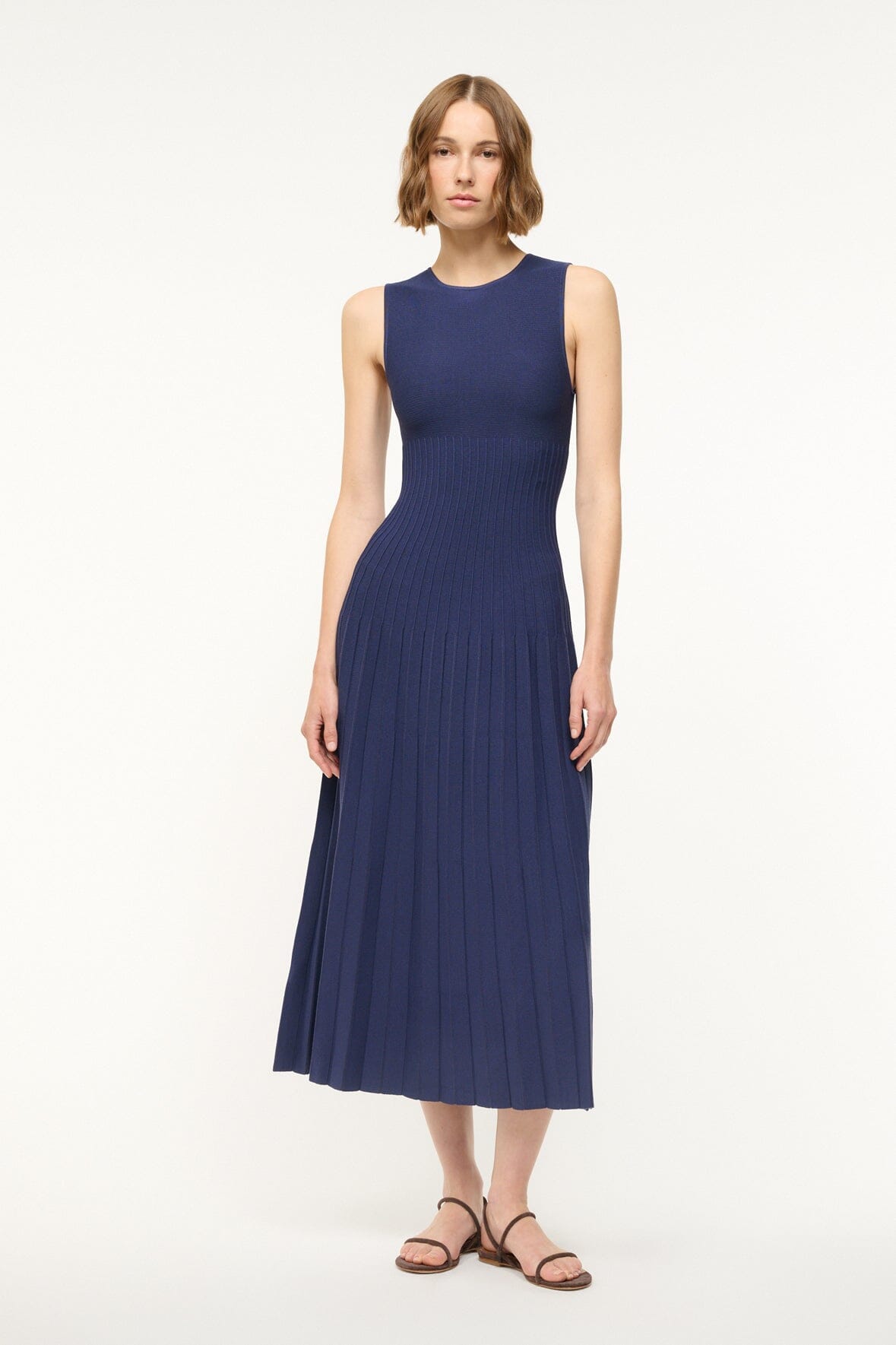 STAUD | Elyse Dress Navy