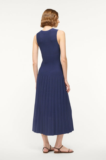 STAUD | Elyse Dress Navy