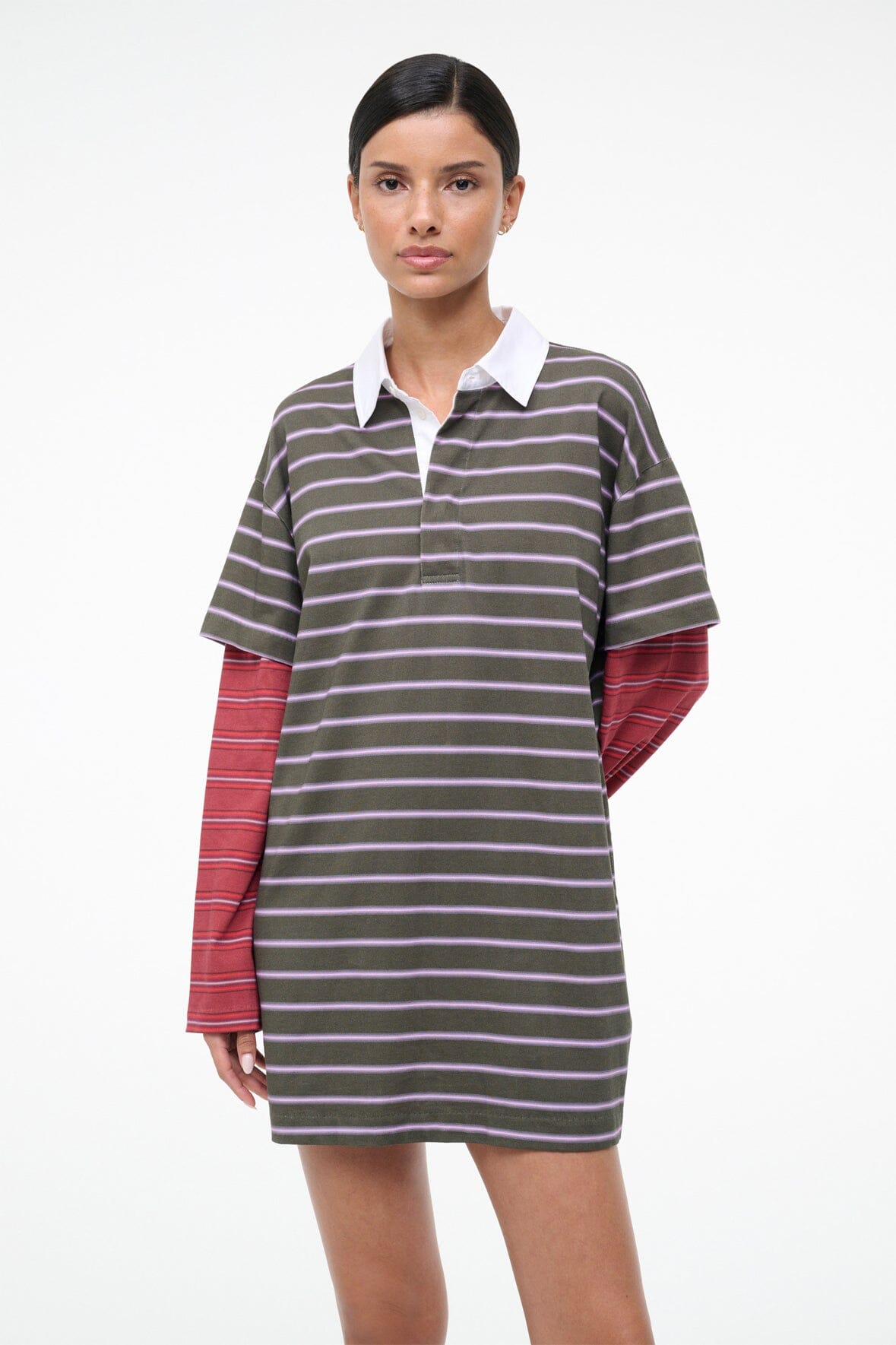 STAUD | Ivar Dress Spectrum Stripe Linus Stripe