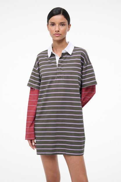 STAUD | Ivar Dress Spectrum Stripe Linus Stripe