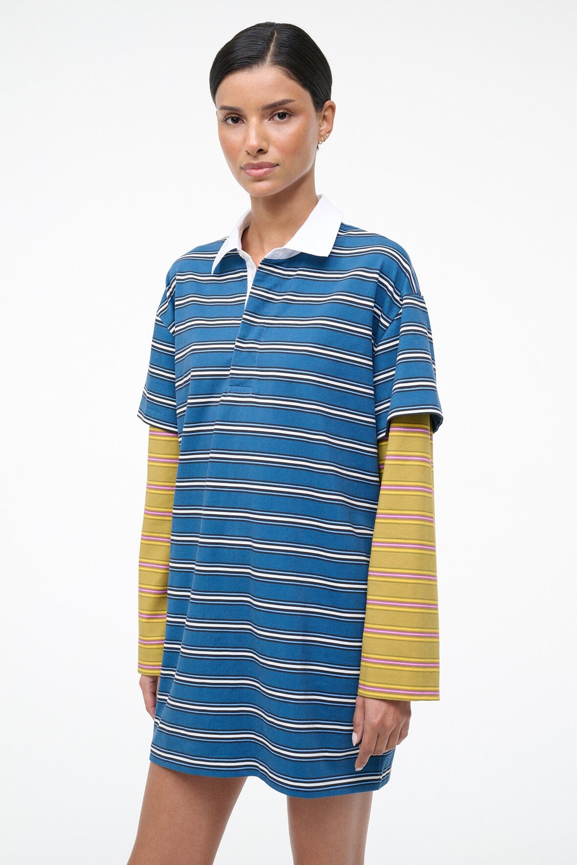 STAUD | Ivar Dress Spectrum Stripe/Linus Stripe