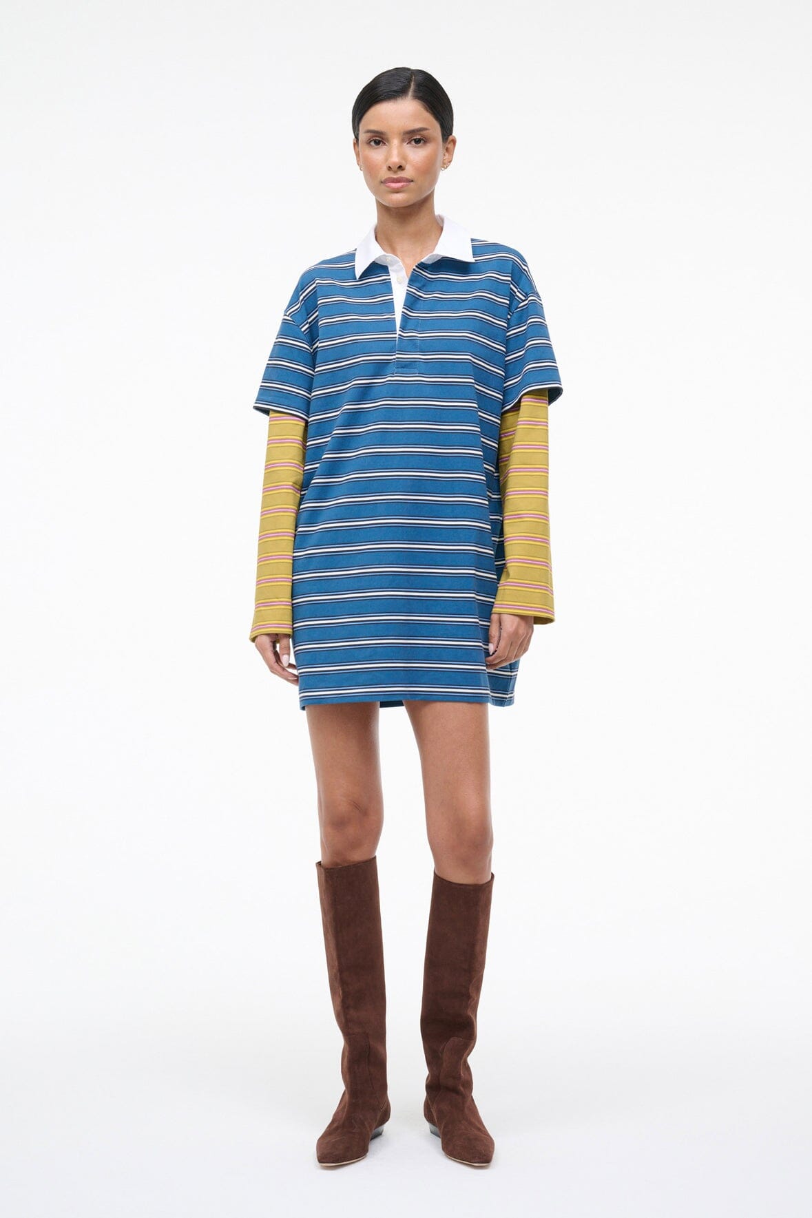 STAUD | Ivar Dress Spectrum Stripe/Linus Stripe
