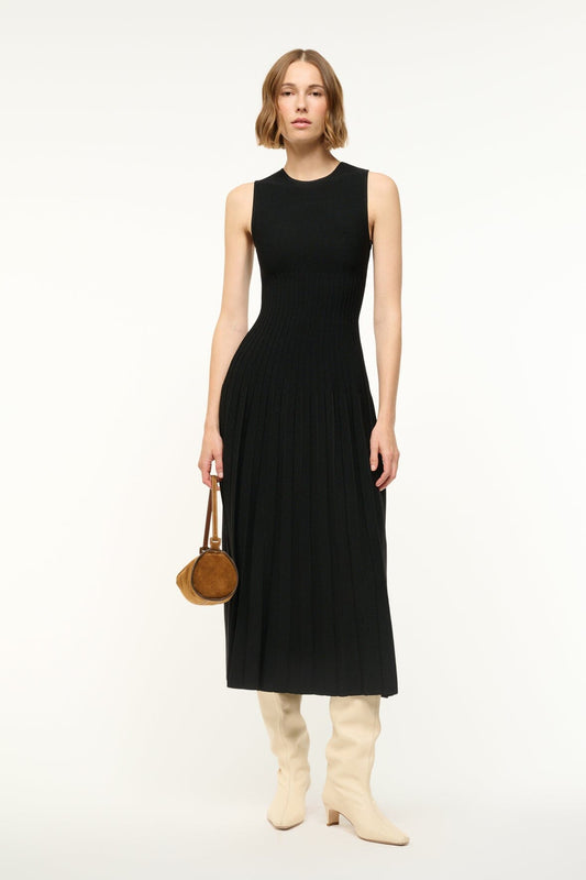 STAUD | Elyse Dress Black
