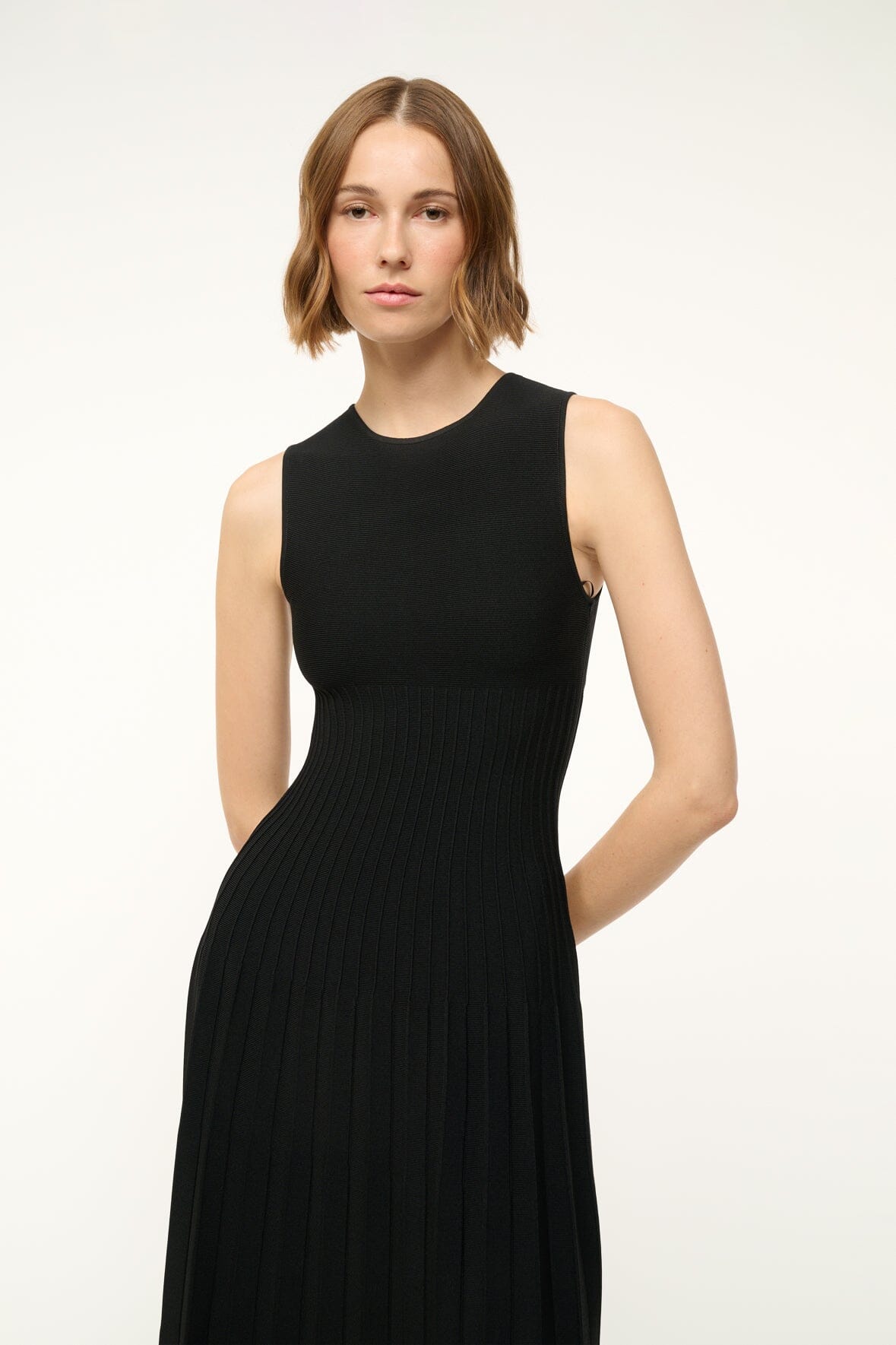 STAUD | Elyse Dress Black