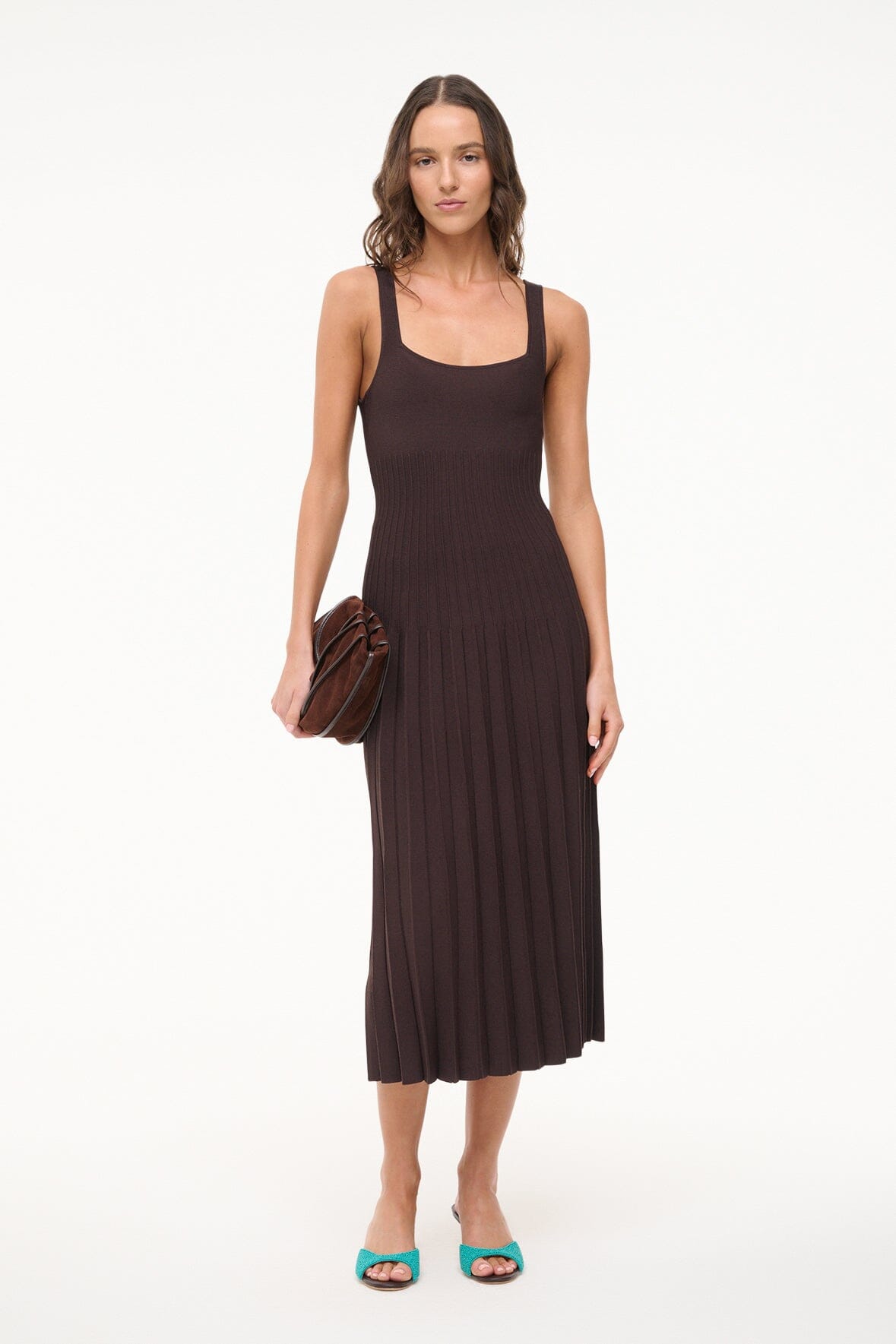 STAUD | Ellison Dress Earth