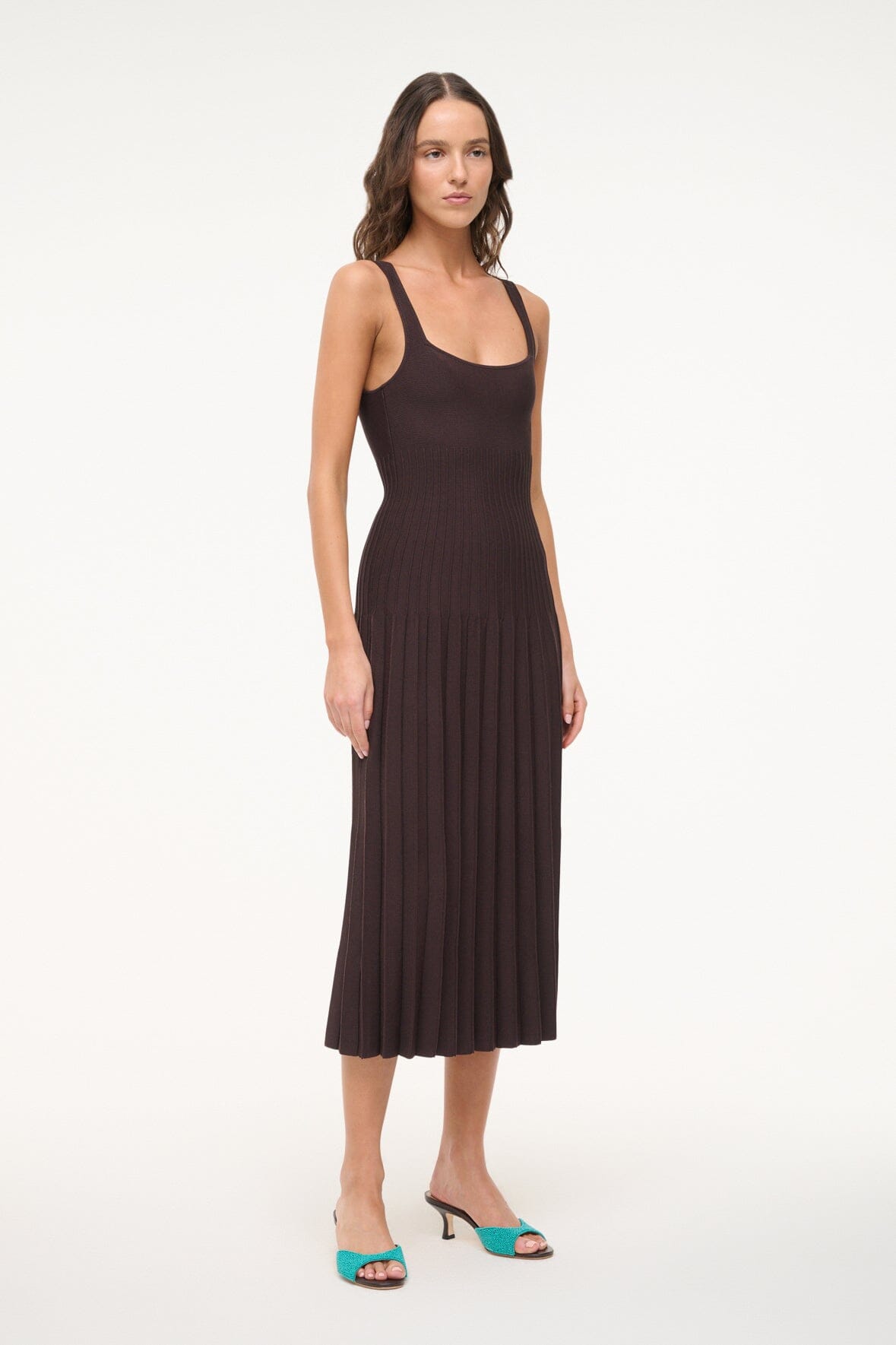 STAUD | Ellison Dress Earth