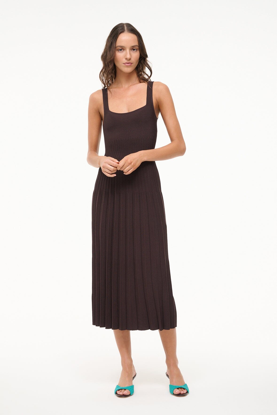 STAUD | Ellison Dress Earth