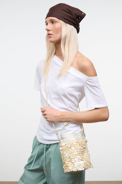 STAUD | Lila Mini Bag Cream