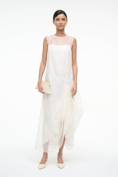 STAUD | Viola Dress Ivory