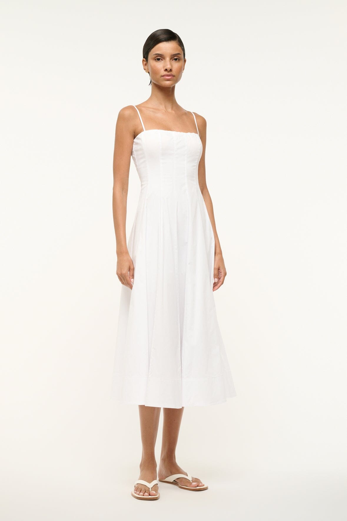 STAUD | Wylie Dress White 1