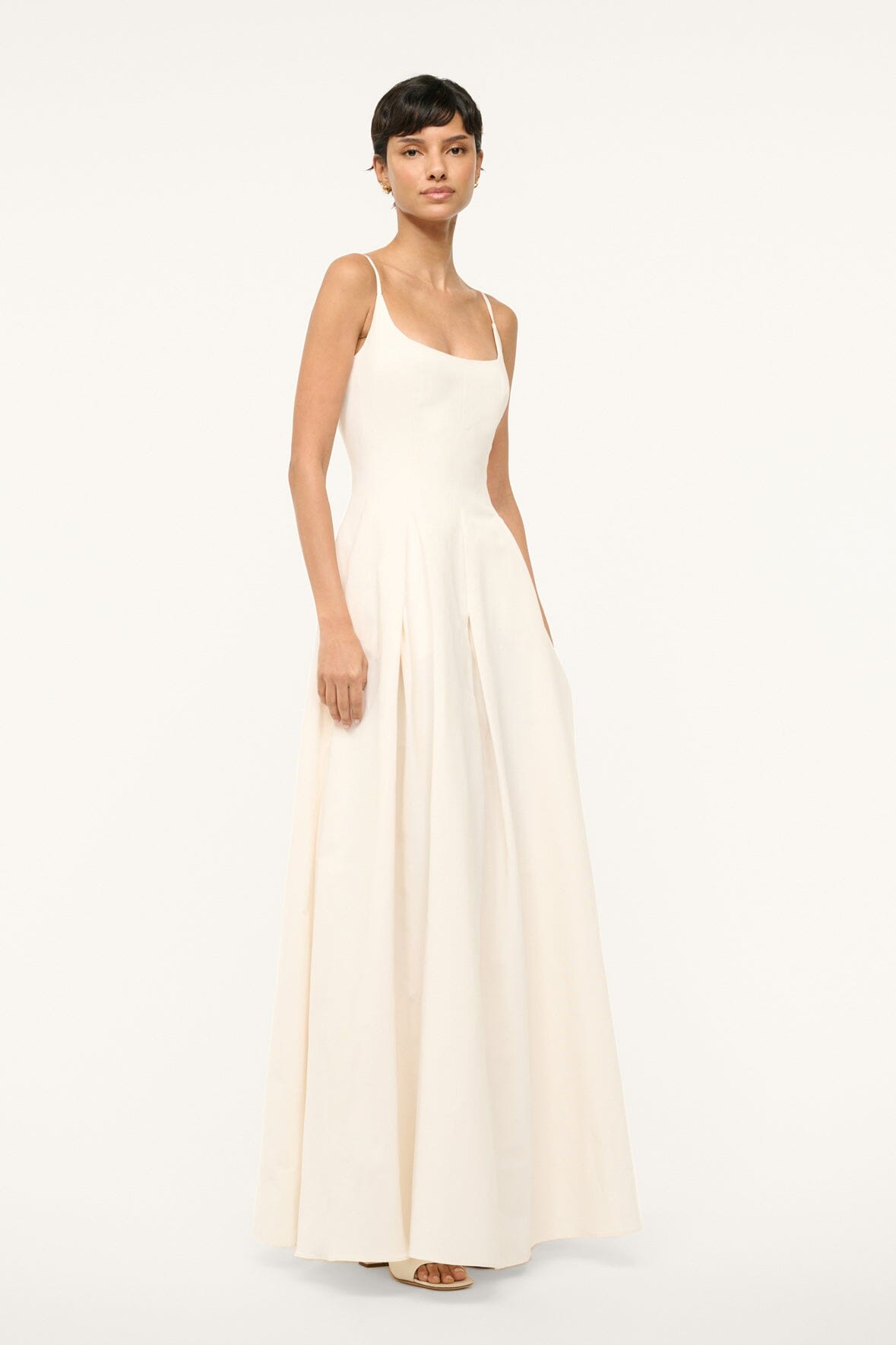 STAUD | Joy Maxi Dress Ivory 1