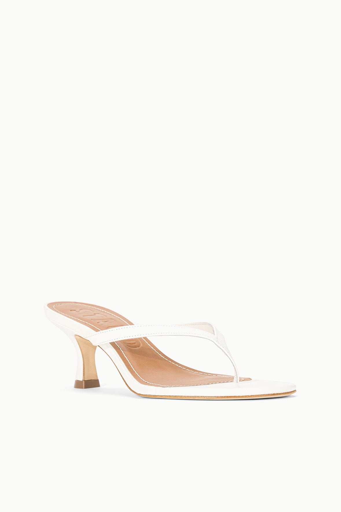 STAUD | Freja Thong Kitten Heel Paper 1