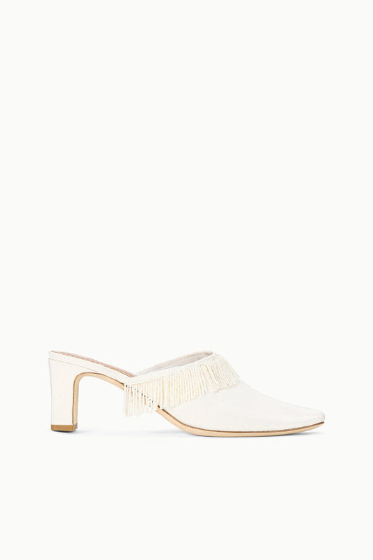 STAUD | Joanna Kitten Heel Mule Ivory