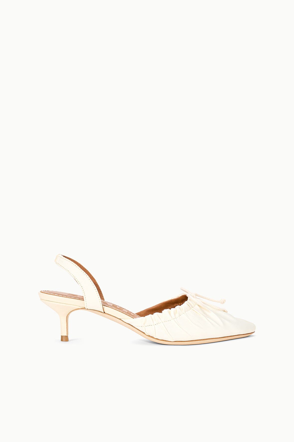 STAUD | Alba Slingback Ivory