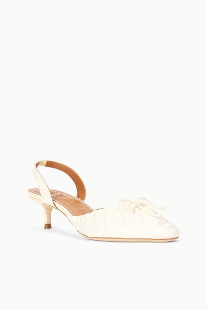 STAUD | Alba Slingback Ivory