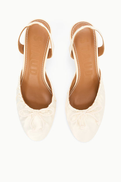 STAUD | Alba Slingback Ivory