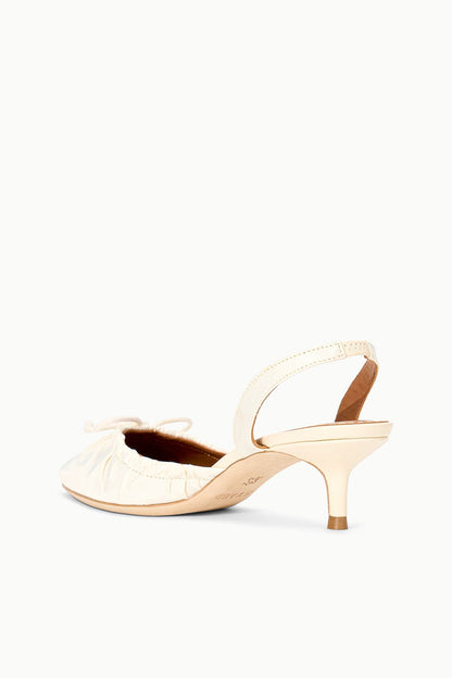 STAUD | Alba Slingback Ivory
