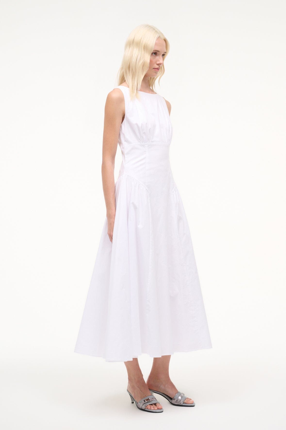 STAUD | Gwen Dress White