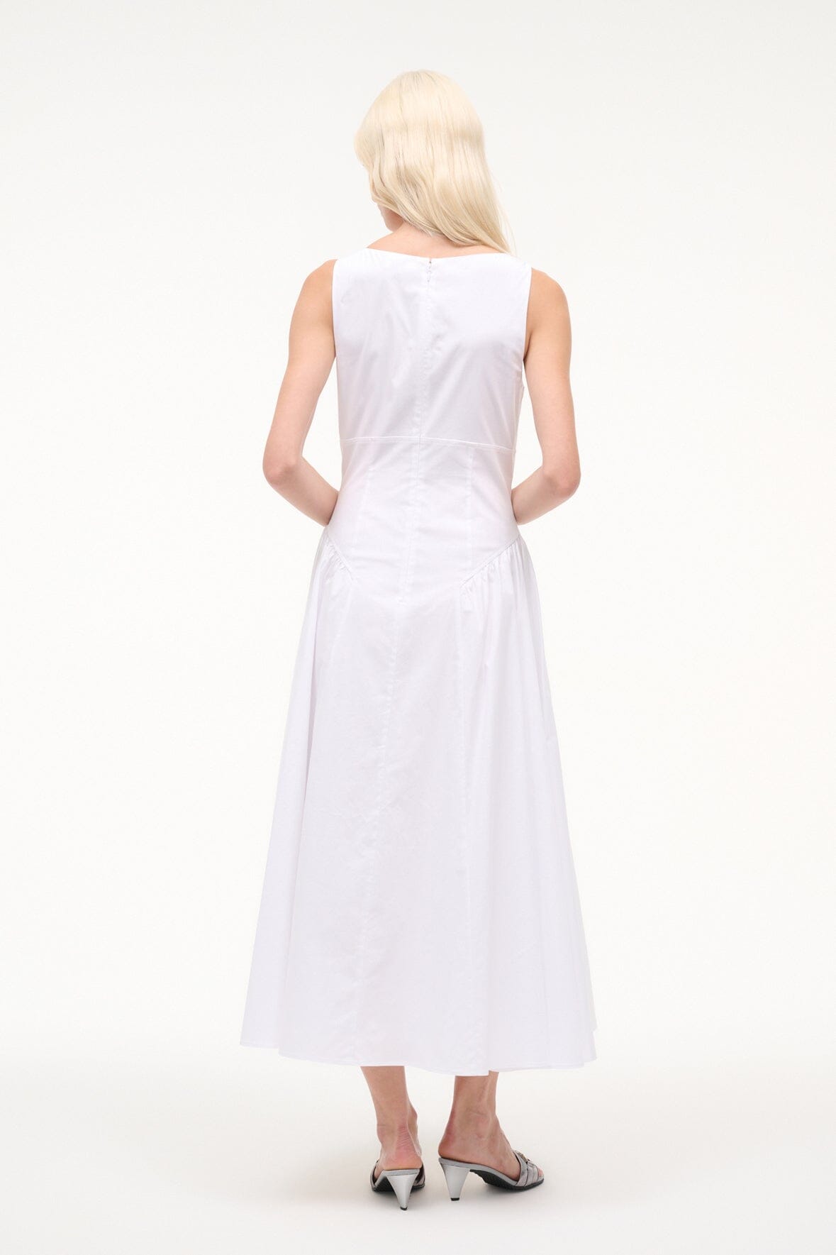 STAUD | Gwen Dress White