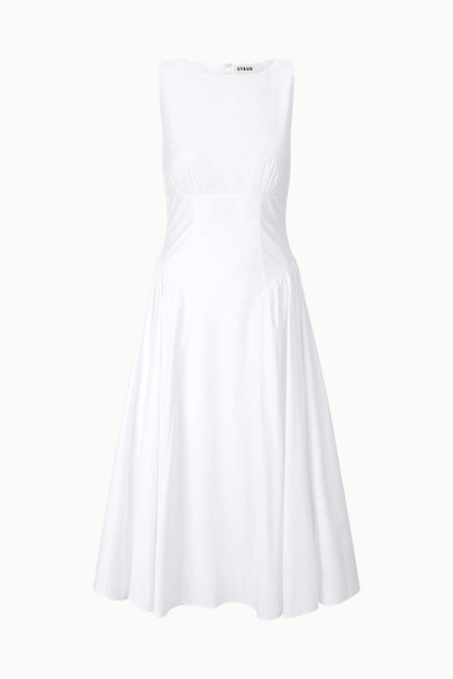 STAUD | Gwen Dress White