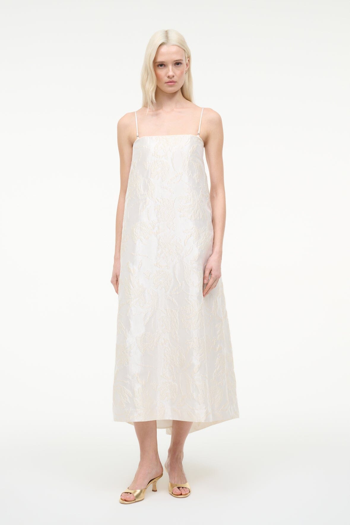 STAUD | Josie Dress Botanica Ivory