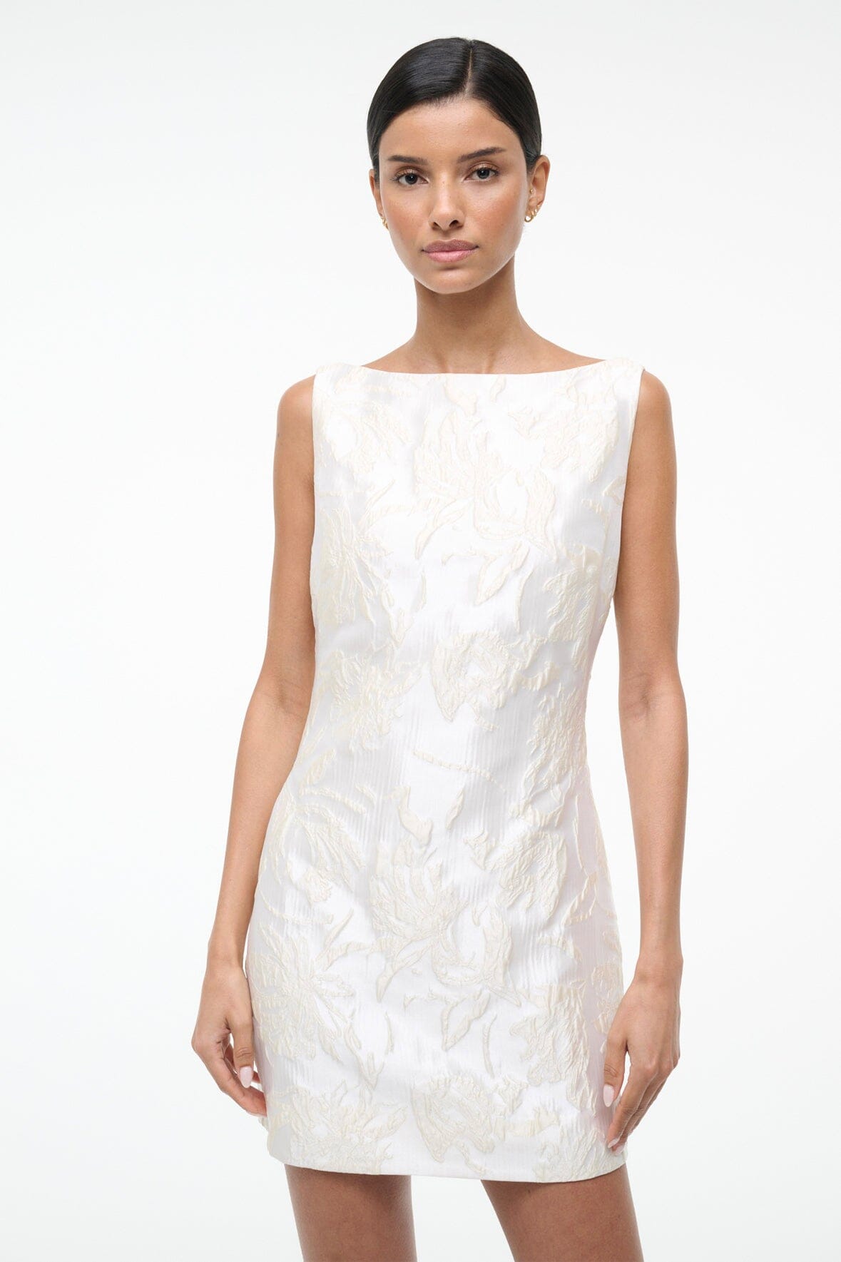 STAUD | Mimi Dress Botanica Ivory