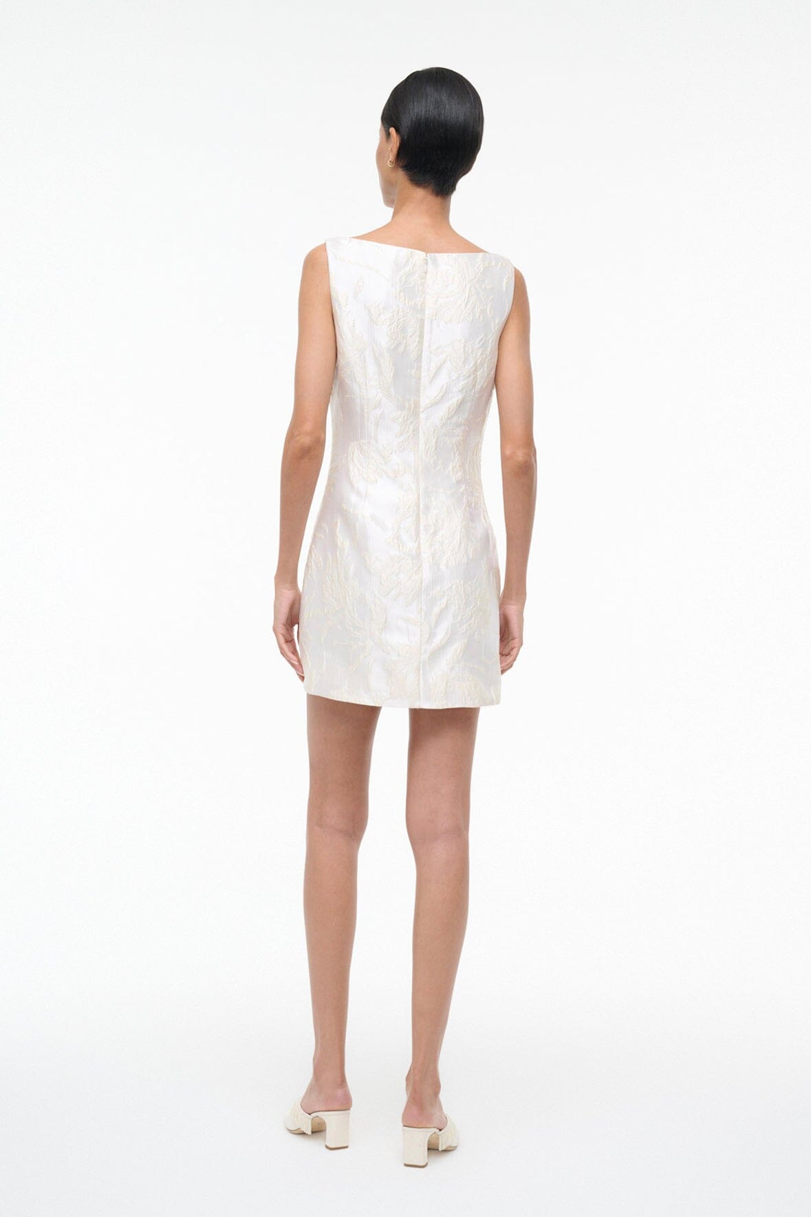 STAUD | Mimi Dress Botanica Ivory