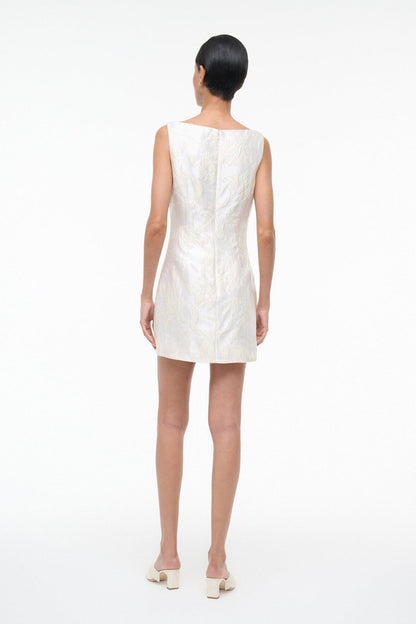 STAUD | Mimi Dress Botanica Ivory