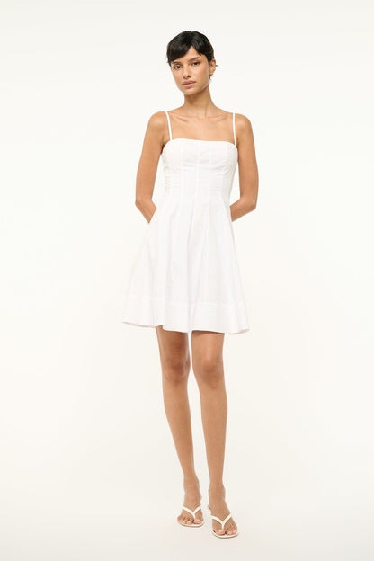 STAUD | Wylie Mini Dress White