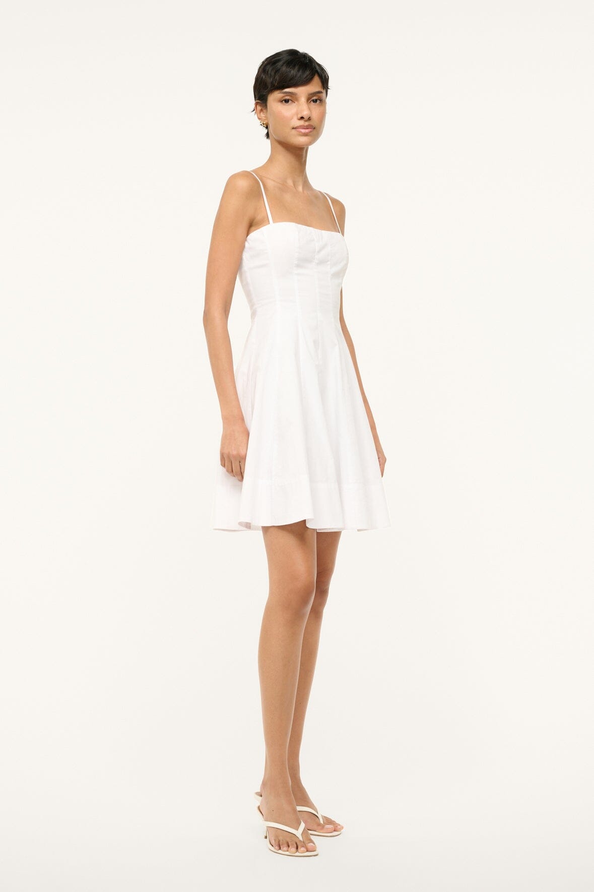 STAUD | Wylie Mini Dress White