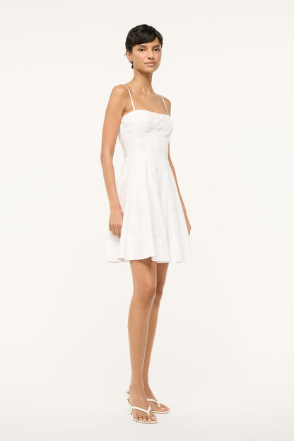 STAUD | Wylie Mini Dress White
