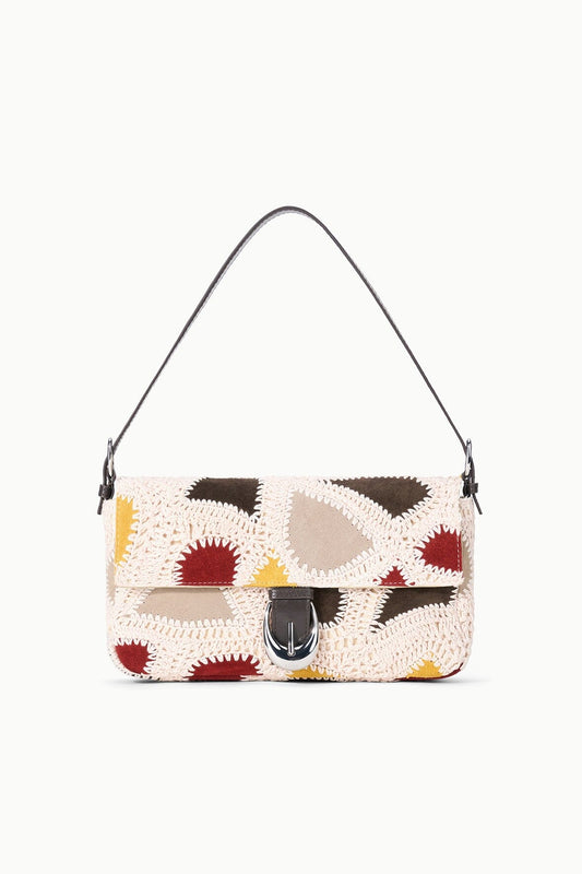 STAUD | Harlow Bag Suede Patchwork