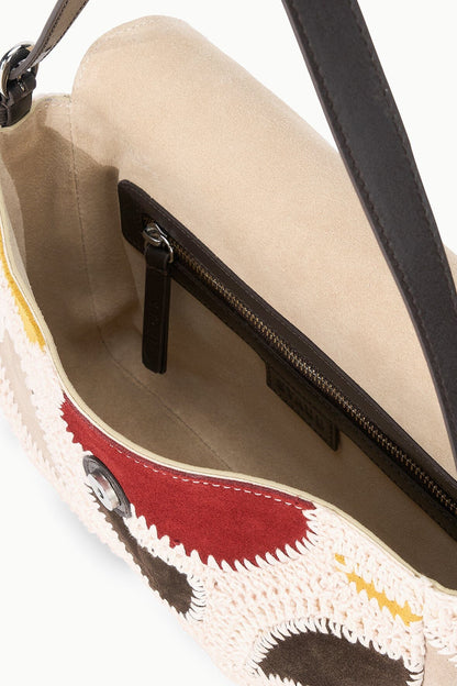 STAUD | Harlow Bag Suede Patchwork