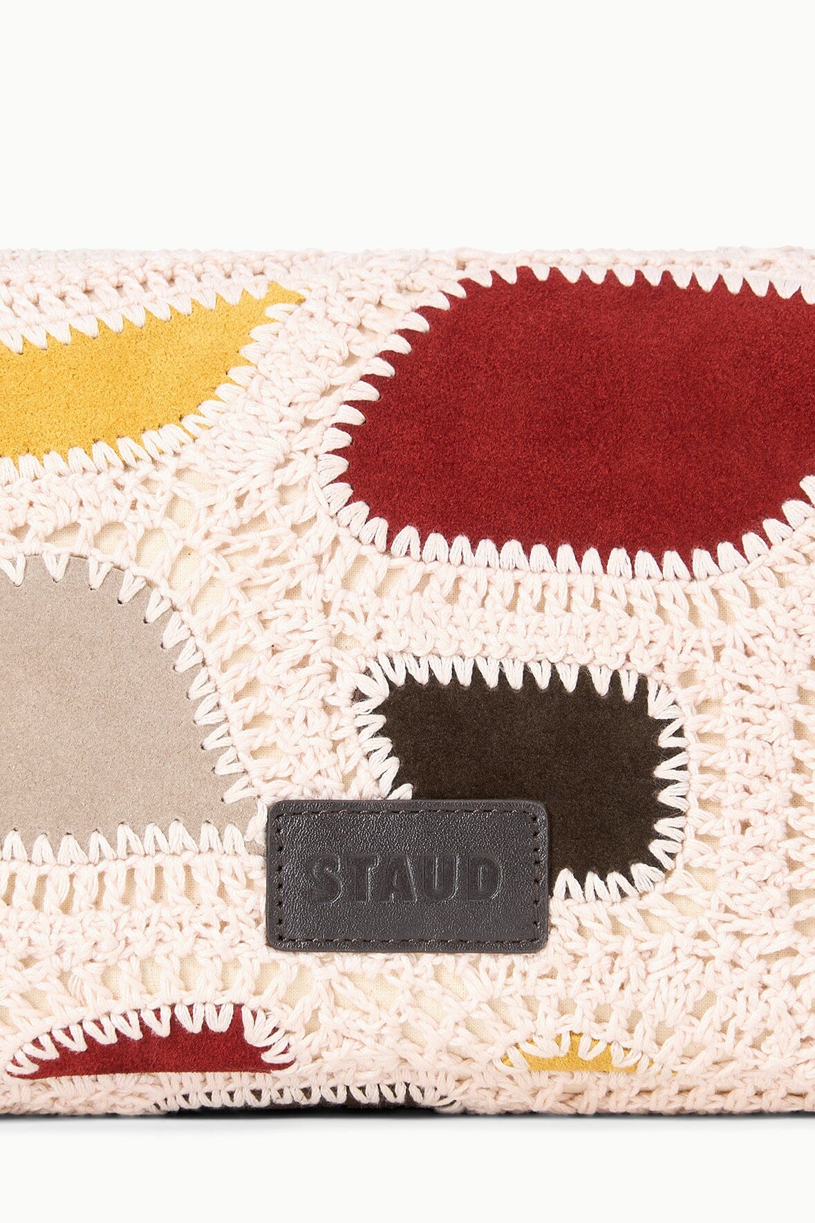 STAUD | Harlow Bag Suede Patchwork