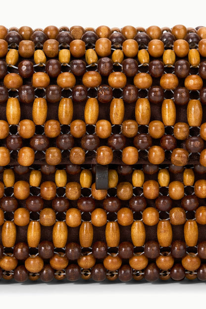 STAUD | Timmy Convertible Shoulder Bag Multi Wood Beads