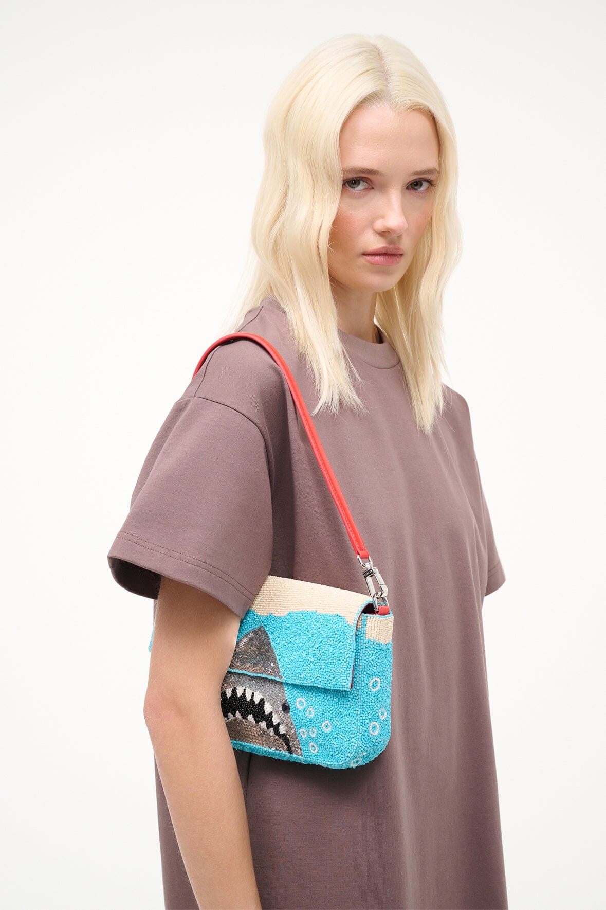 STAUD | Timmy Convertible Shoulder Bag Great White