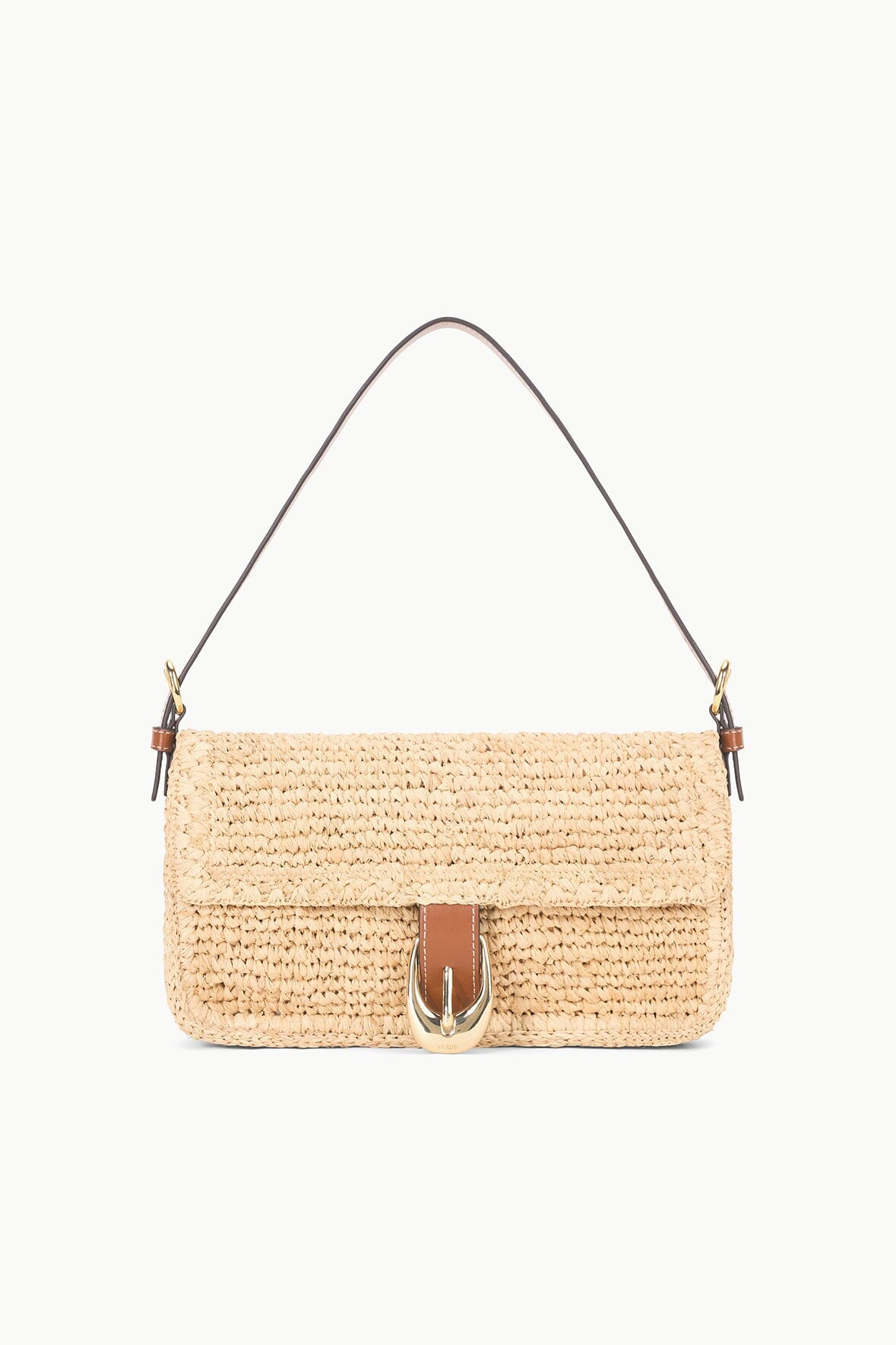 STAUD | Harlow Raffia Bag Natural Tan